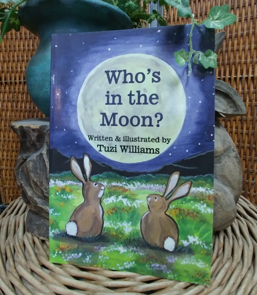 who's in the moon?, rabbits, animals, counting book