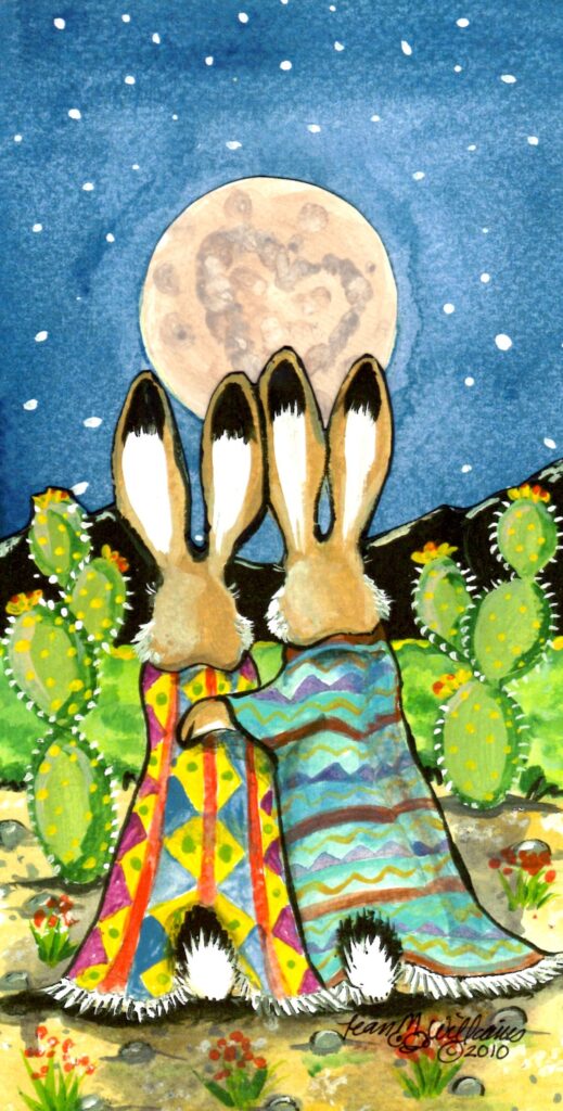 snuggle bunny rabbit moon
